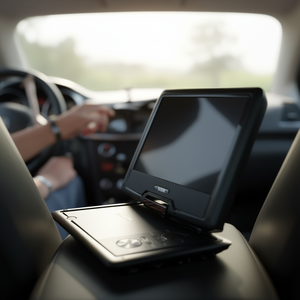 Lecteur CD/DVD/VCD portable Vevor avec écran pivotant HD de 10,1 pouces et batterie intégrée pour utilisation en voiture - Product Image 2