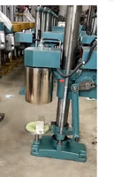 Machine manuelle de rétrécissement de bouteilles de vin d'huile d'olive en verre semi-automatique de capsule de pvc