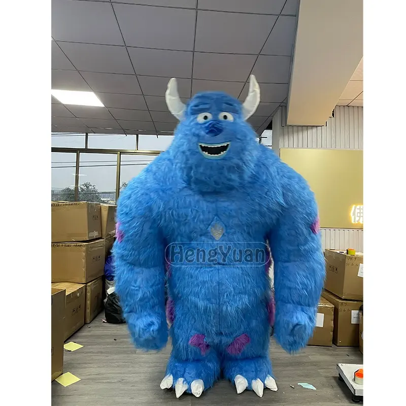 Blue Monster Large Inflatable Mascot for Party Custom Made Adult Mascot Costumes for Sale Wedding Decoration Party Supplies