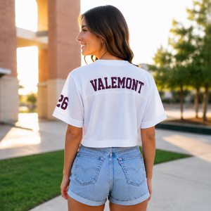 Camiseta Corta de Fútbol Estilo Vintage para Mujer, Ropa Deportiva Urbana, Camiseta de Manga Corta para Fanáticas del Fútbol, Estilo Holgado - Product Image 2