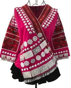 Vestido lunaric miao hmm para mulheres, roupa feminina tradicional bordada, étnica, roupas personalizadas avançadas