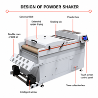 Printer DTF Format Lebar GCLOR 600mm, Tinta DTF Mendukung Kepala Cetak Ganda I1600/i3200, Penggoyang Bubuk Otomatis, dan Pengeringan untuk Pakaian
