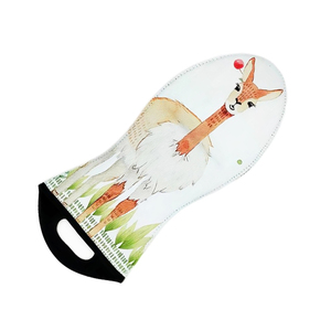 Manoplas de horno de sublimación de neopreno Qualisub con palma de silicona en impresión de doble cara para diseño de bricolaje - Product Image 2