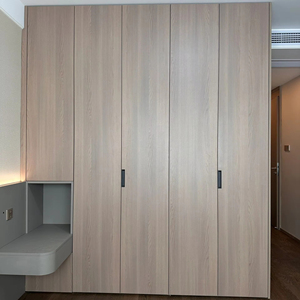 Nuovo <span class=keywords><strong>Armadio</strong></span> Portatile Regolabile su Misura con Comodino, Guardaroba a Porta Singola a Tutta Altezza per Villa e Hotel - Product Image 1