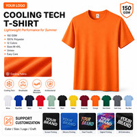 T-shirt personnalisé à séchage rapide, 100% polyester, 150 GSM, respirant, uniforme d'équipe sportive, activité d'entreprise, publicité, OEM