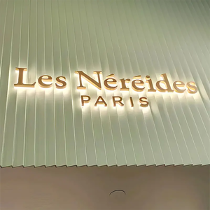 Insegna Rotonda Personalizzata con Retroilluminazione 3D, Modello Esplosivo DS, Insegna al Neon per Negozi - Product Image 1