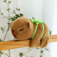 Bracelets slap en peluche Capybara, jouets en peluche de 8 pouces, peluches pour machine à griffes, poupées en peluche mignonnes et douces, cadeaux d'anniversaire pour filles