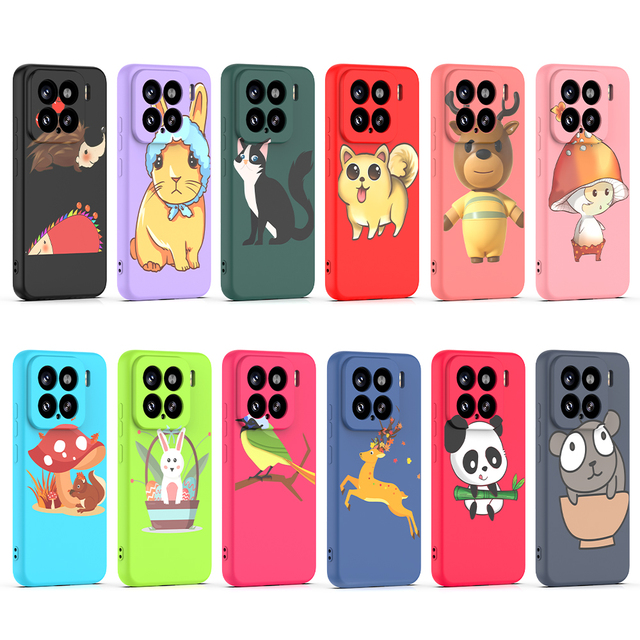 Shockproof TPU UV Color Printed Cute Cartoon Animals Custom Street Fashion Magnetic Ring Holder Protective Soft Phone Case for