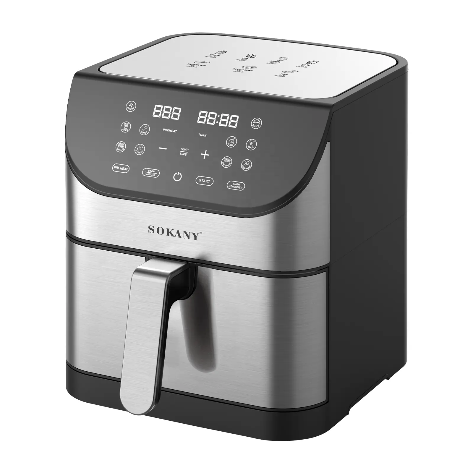 New sokany Air Fryer Oven Digital Display Temperature Control Smart Air Fryer With Oil-Free Air Fryer