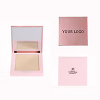 Palette de fond de teint mat imperméable à label privé, maquillage du visage, couvrance totale, fini naturel, palette de poudre pressée, vente en gros