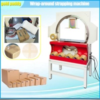 Scelleuse de boîtes en plastique semi-automatique GoldPaddy à moteur électrique entièrement fermée pour emballage de boîtes en carton et en mousse