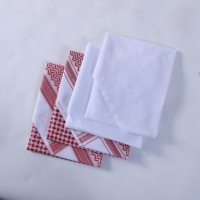 Turban carré en polyester avec logo personnalisé, shemagh, keffiyeh, couvre-chef ethnique pour hommes musulmans arabes islamiques
