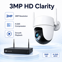 Système de surveillance sans fil Wistino 8CH NVR Tuya, kit maison intelligente, alerte de mouvement, vision nocturne couleur, système CCTV 4K