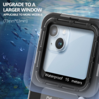 SHELLBOX nouvelle mise à niveau 15 mètres/50 pieds sous-marin HD prise de vue IP68 coque de téléphone de plongée étanche professionnelle pour iPhone exclusif