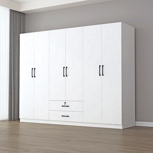 Armoire de rangement en <span class=keywords><strong>bois</strong></span> composite avec porte en verre trempé pour suite parentale - Product Image 4
