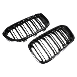 Griglia a rene anteriore griglia per <span class=keywords><strong>BMW</strong></span> <span class=keywords><strong>1</strong></span> <span class=keywords><strong>serie</strong></span> F20 F21 2015 2016 <span class=keywords><strong>2017</strong></span> lucido nero doppio ABS plastica - Product Image 6