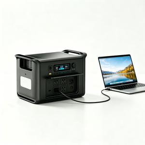 Générateur solaire extérieur à batterie LiFePO4 2400W, alimentation portable de stockage d'énergie pour le camping et la <span class=keywords><strong>sauvegarde</strong></span> d'urgence domestique - Product Image 1