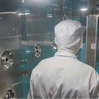 Nouvelle douche à air pour personnel en acier inoxydable, conforme HACCP, pour entrée de salle blanche