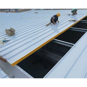 Tấm Panel cách nhiệt tường kho hàng bằng bọt <span class=keywords><strong>Polyurethane</strong></span> chống cháy thiết kế hiện đại, nhà cung cấp tốt nhất, sử dụng thép, bông đá, kim loại. - Product Image 2