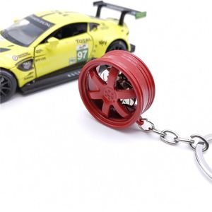 Car Wheel Hub Keychain <b>Key</b> <b>Ring</b> with Brake Discs Car Tire Wheel Keychain Auto Car KeyChain Keyring - Product Image 5