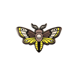 Imaginative Magical Evil and Black Death's Head Hawk Moth Design Set Niquelado Aleación de zinc Esmalte Pins Metal Craft Broche Pin - Product Image 2