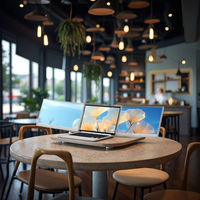 Moniteur portable à double écran ultra-fin de 14 pouces, interface Type-C, rétroéclairage LED, double écran pour ordinateur portable