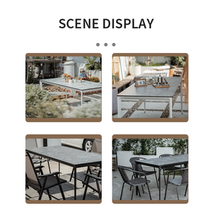 Hua jiale nhà máy sản xuất nội thất nhỏ gọn Laminate bảng hội nghị phòng bảng giá tốt Bảng điều khiển HPL bàn ăn - Product Image 3