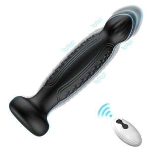 Elektrische op afstand bestuurbare siliconen anale dildo vibrator anale plug massager voor seksueel spel en masturbatie anale seksspeeltje - Product Image 5
