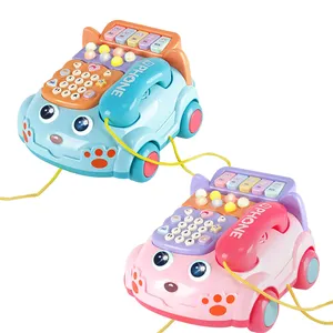 Educational Manipulative Toys Multi-function Telephone Car Music Story Machine Children Preschool Education Whack-a-mole Toy
