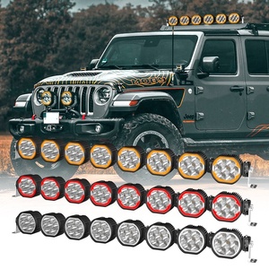 12-24v Car <b>Led</b> Work Flood <b>Led</b> off Road <b>Lights</b> Beam White and Amber - Product Image 3