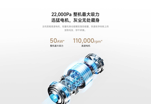 Aspiradora Ligera Mi - 1.2 kg, 22 kPa, 100000 RPM, 45 min, 2500 mAh - Product Image 4