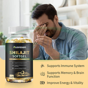 Capsules de Shilajit en Gel Molle Ausreson Or Biologique Marque Privée Complément Énergétique pour Adultes Shilajit Pur de l'Himalaya - Product Image 3