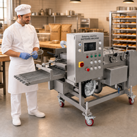 Machine à paner pour la production de tempuras, d'anneaux de calmar, de poulet frit et de garnitures de poulet en usine