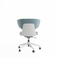 Chaises de salle à manger pivotantes modernes KOHO, chaises inclinables contemporaines en tissu et acier pour la maison