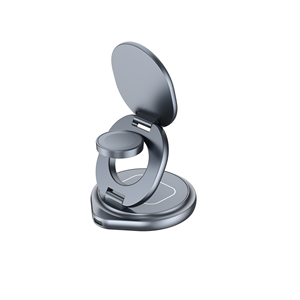 Nuevo Cargador Inalámbrico Magnético Plegable Metálico <span class=keywords><strong>3</strong></span> en 1 Qi2.2 de 25W, Estación de Carga Rápida Plegable de Metal - Product Image 4