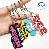 Porte-clés personnalisé en PVC, porte-clés en caoutchouc souple 3D, logo imprimé, cadeau promotionnel d'entreprise, porte-clés mousqueton, vente en gros