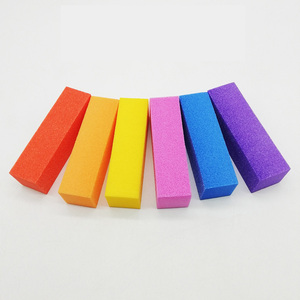 Lime à ongles en éponge colorée personnalisée, assortiment blanc et rose, bloc polissoir à ongles 4 faces pour manucure, fournitures de salon et d'art des ongles - Product Image 4