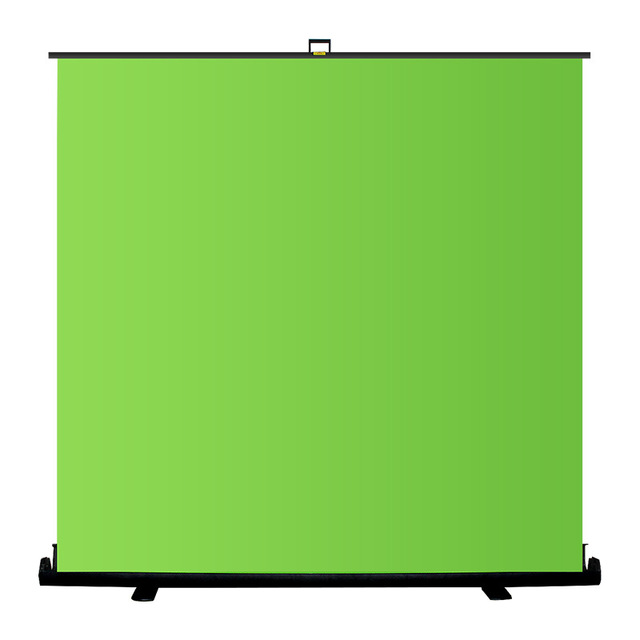 YEAH Collapsible Chromakey Panel Streaming Photo Backdrop, Portable Pull up Solid Aluminum Base Green Scree Background