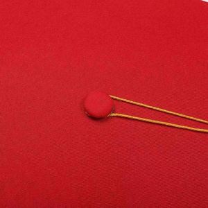 Chapeau de remise de diplôme personnalisé en coton gaufré pour adulte, avec pompon rouge, toque académique à bord incurvé, pour cérémonie 18+ et célébrations, enfants - Product Image 4