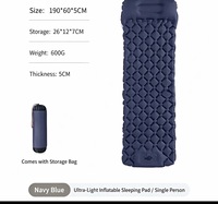 Matelas gonflable automatique d'extérieur, coussin de couchage de camping ultra léger et portable, coussin d'air résistant à l'humidité, tapis de tente pour la randonnée