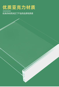 T Loại A4 Acrylic hiển thị đứng mạnh mẽ từ bàn đăng ký phong cách hiện đại quảng cáo bán lẻ nhà máy trực tiếp cho KFC cà phê - Product Image 5