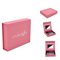 Boîte cadeau magnétique de luxe personnalisée pour faux cils et mascara cosmétiques avec miroir et design anti-poussière Fournisseur fiable