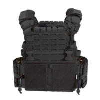 Gilet tactique porte-plaques en nylon à dégagement rapide avec ceinture abdominale et épaulettes MU