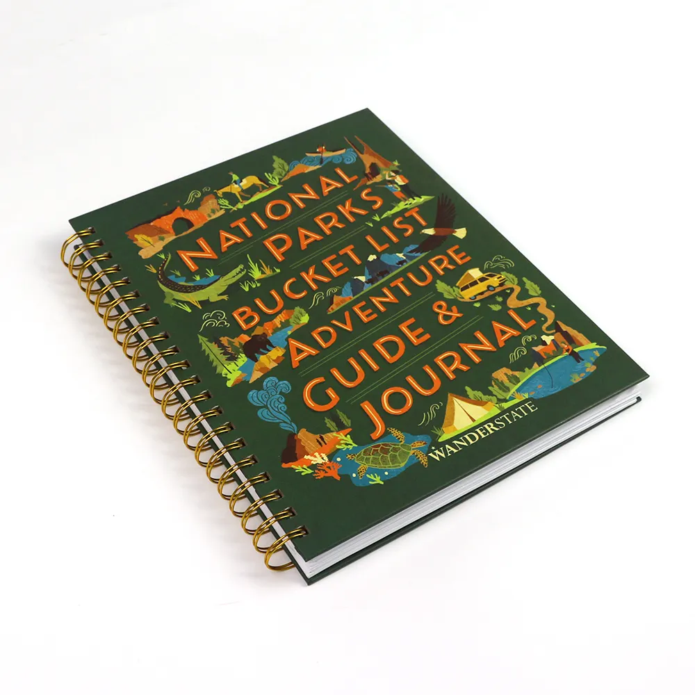 China high quality custom product catalog pocketed spiral bound book printing