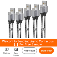 Grosir kabel Data USB pengisian cepat, 1M 2M 3M Usb a 2.0 ke C 5V kabel 2A 60W Tipe C UNTUK iPhone ke Android