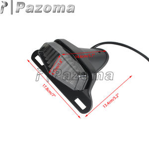 Feu arrière de moto LED chromé avec lentille transparente pour Harley Bobber Custom Cafe Racer <span class=keywords><strong>Norton</strong></span> Honda Yamaha Suzuki etc. - Product Image 4