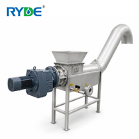 Presse à vis industrielle perforée en acier inoxydable SS304 pour boues, moteur, productivité 1,2 m/h, usine SEW/NORD