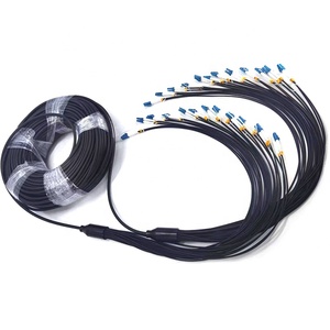 SM G657A 2/<span class=keywords><strong>4</strong></span>/6/8/12/24 Lõi Bọc Thép Chiến Thuật Màu Đen TPU Sợi Quang Vá Cáp Với <span class=keywords><strong>100</strong></span>-500M Xách Tay Cáp Trống - Product Image 1