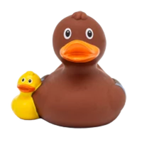 Canard en caoutchouc flottant personnalisé pour tout-petit, design coloré, non toxique, sans BPA, grande taille, mignon pour bébé et enfant