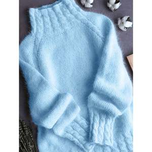 เสื้อสเวตเตอร์แขนฟูฟ่องสีชมพูสำหรับผู้หญิง - Product Image 2